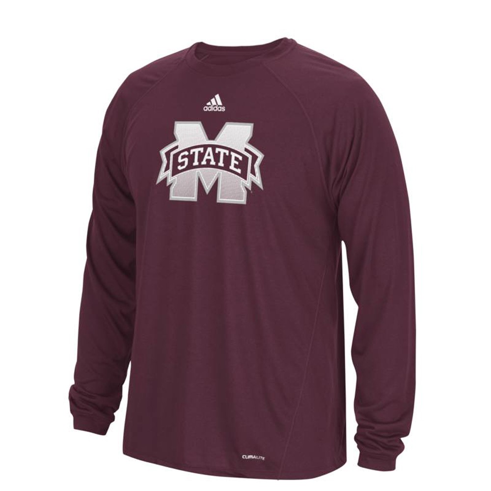 NCAA Adidas Climalite Performance Long Sleeve Men's T-Shirt Collection - Picture 60 of 92