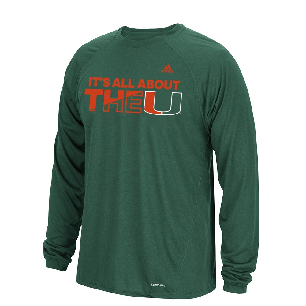 NCAA Adidas Climalite Performance Long Sleeve Men's T-Shirt Collection - Picture 40 of 92