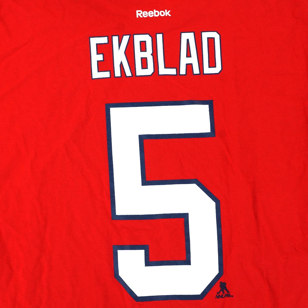 Florida Panthers NHL Reebok Player Name & Number Premier Jersey T-Shirt Men's - Picture 7 of 37