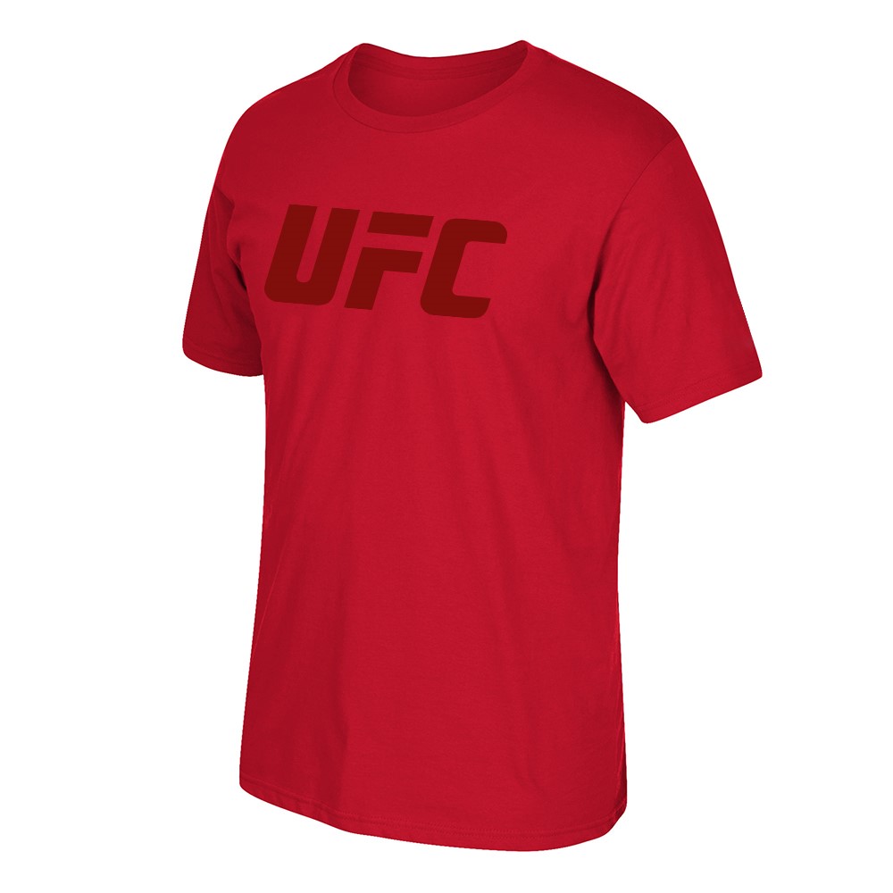 Reebok UFC Men's Red Fan Gear Official Logo T-Shirt