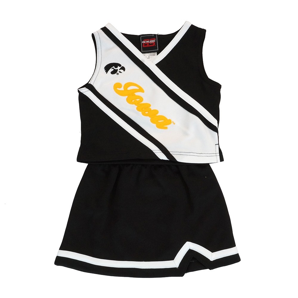 Iowa Hawkeyes 2 Piece Cheerleader Set:M 5-6