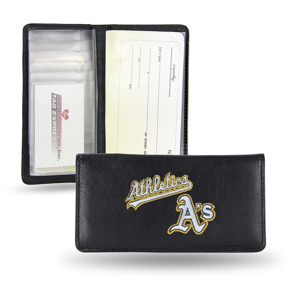 Portafoglio MLB NFL NBA NHL NCAA in pelle con logo squadra ricamato di RICO - Foto 10 di 18