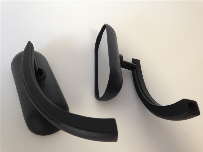 Black Custom Mini Oval Mirrors Fit For Suzuki Savage Intruder Volusia Boulevard
