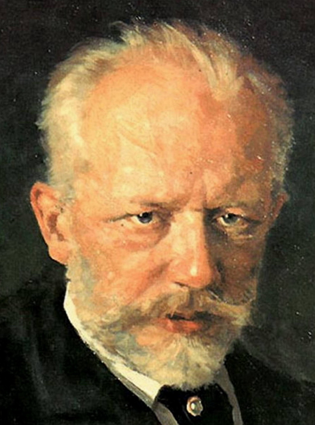portrait oil painting on canvas : "pyotr ilyich tchaikovsky" qjm