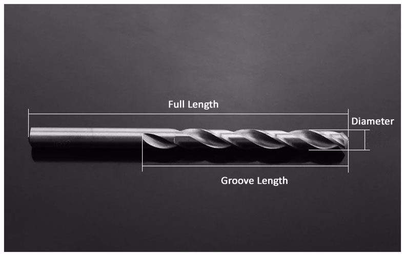 5.8-8.5mm Titanium-plated HSS Twist Drill Metric Drills Bits Drillable Stainless
