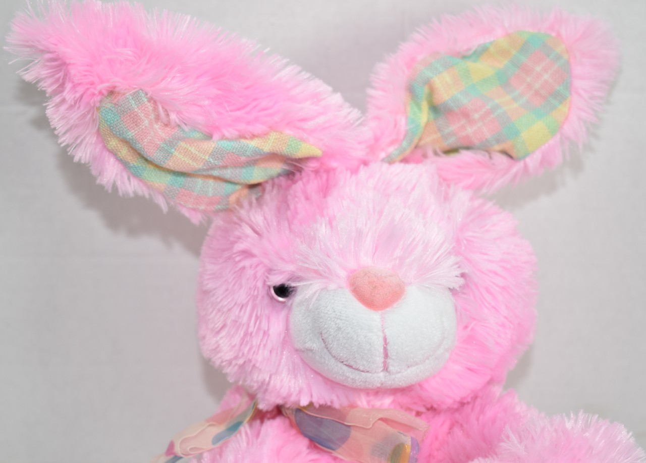 pink rabbit teddy