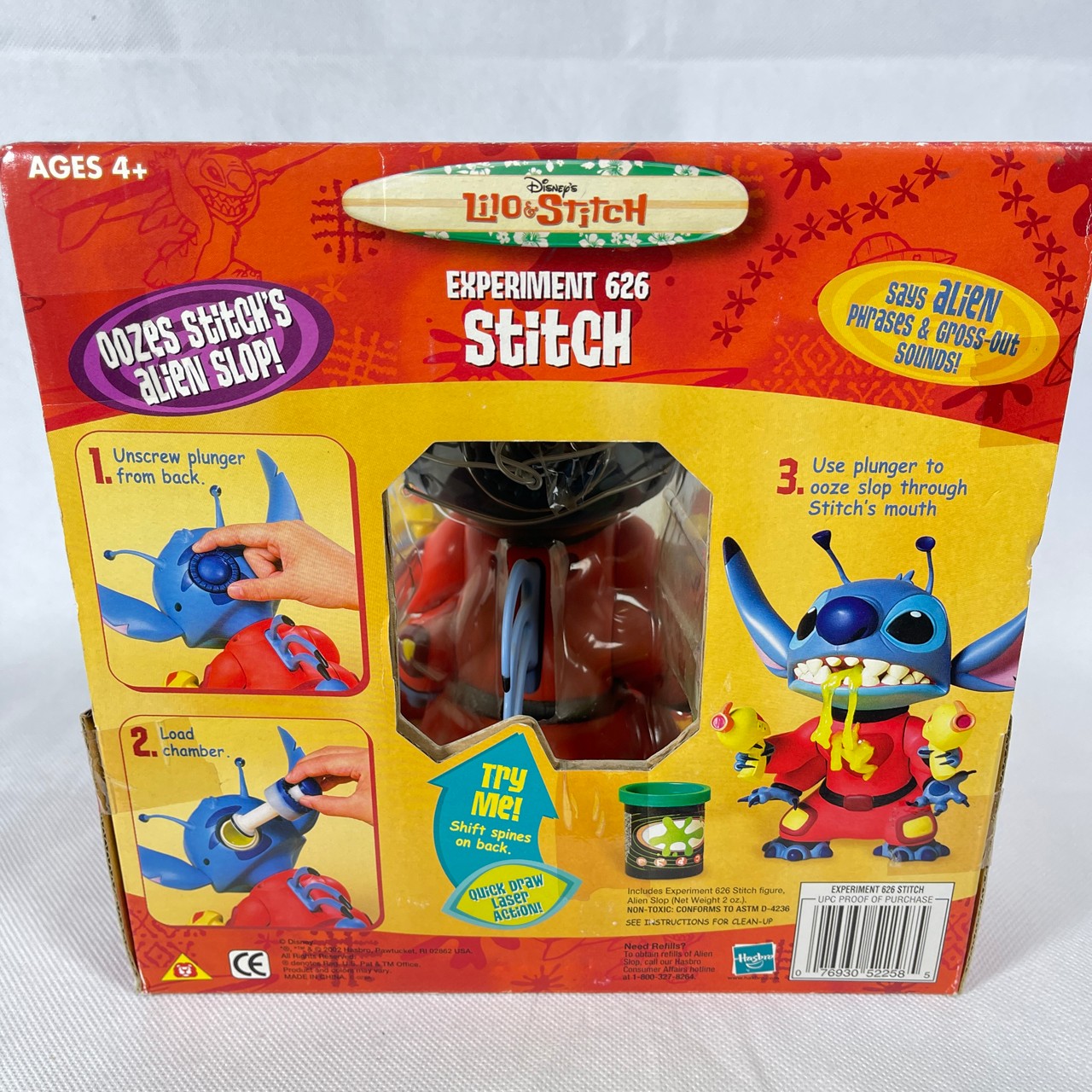 【激レア.ヴィンテージ】2002年製　Disney リロ&スティッチ　実験626 Vintage 2002 HASBRO DISNEY LILO & STITCH EXPERIMENT 626