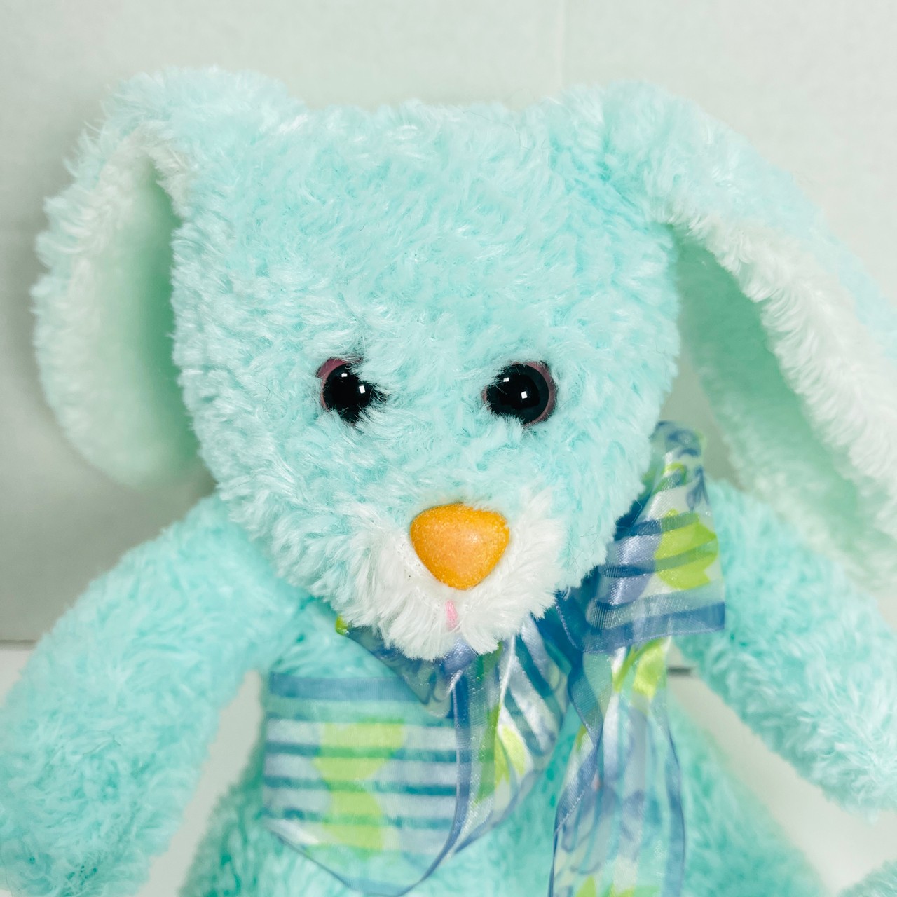 Kids of America Blue Green Easter Bunny Rabbit Stuffed Plush Animal Soft Toy