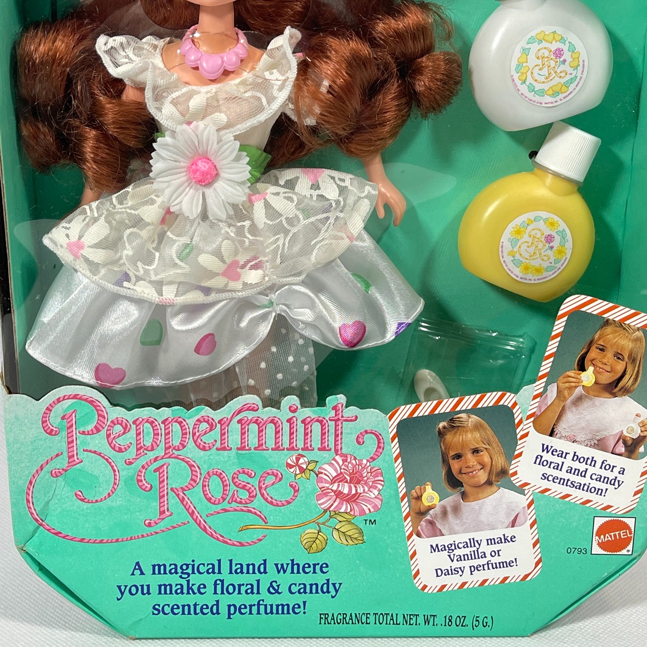Vintage 1992 MATTEL PEPPERMINT ROSE VANILLA DAISY DOLL Brunette