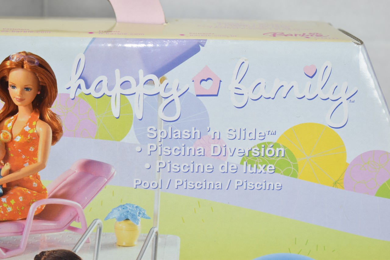 Mattel BARBIE HAPPY FAMILY SPLASH 'N SLIDE Doll PLAYSET Pool NEW NIB NRFB Sealed | eBay