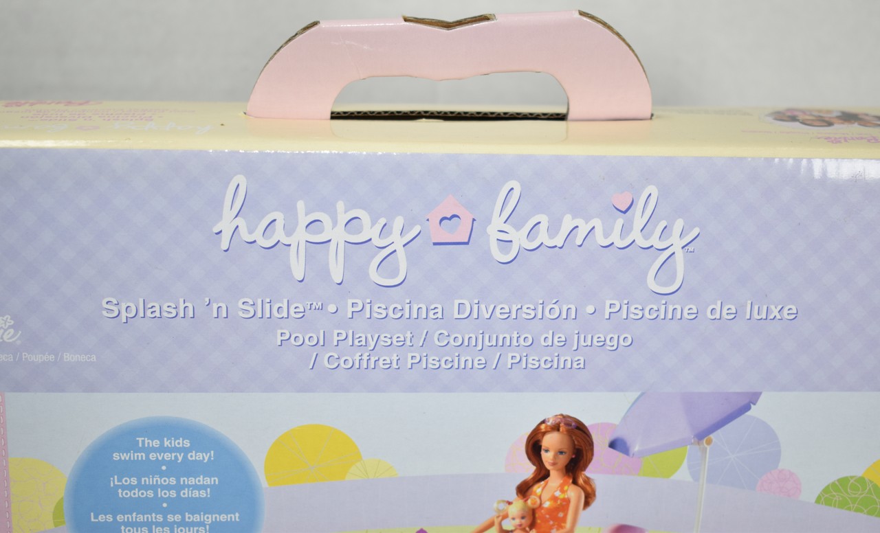 Mattel BARBIE HAPPY FAMILY SPLASH 'N SLIDE Doll PLAYSET Pool NEW NIB NRFB Sealed | eBay