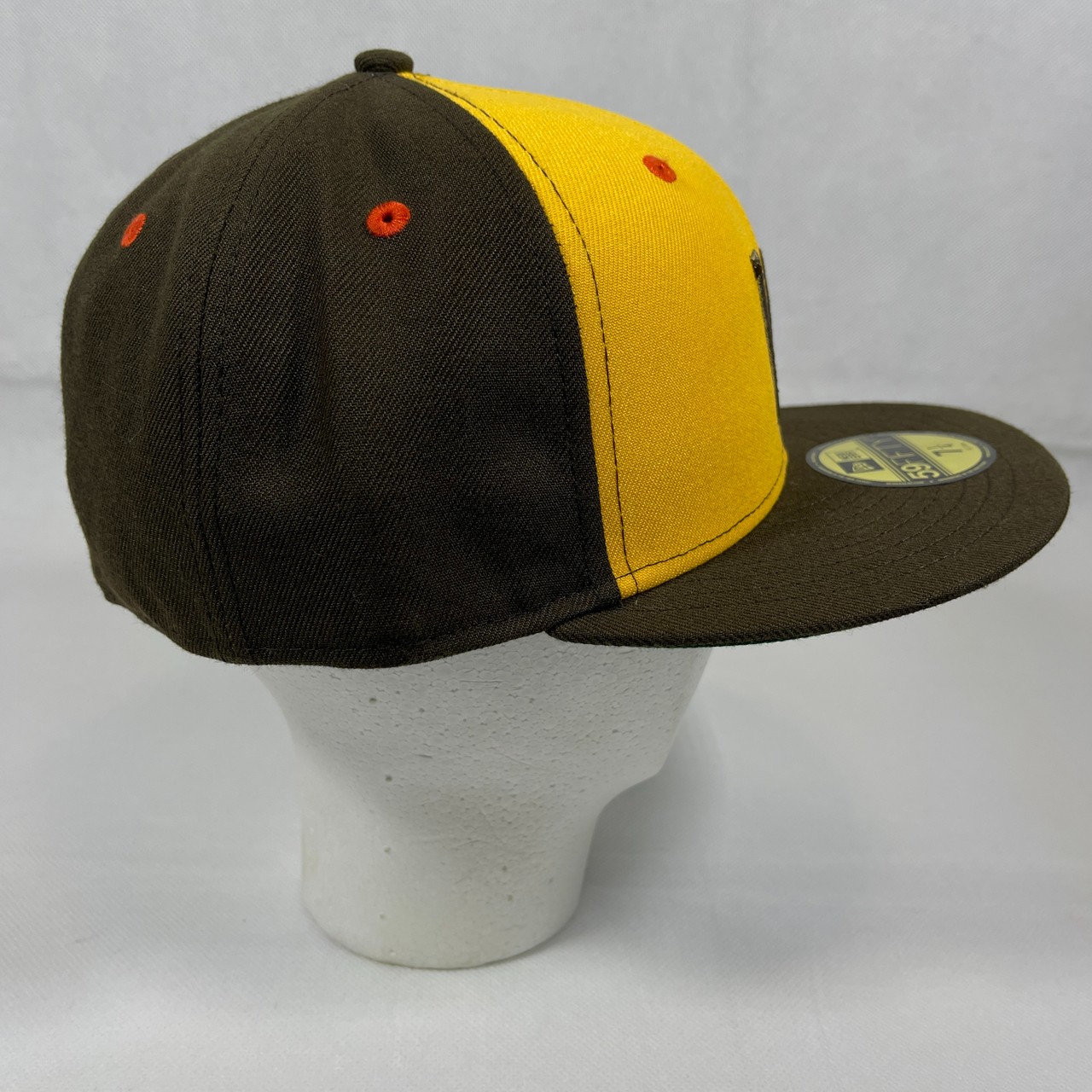 New Era 59Fifty San Diego Padres Washington Stars Walnut Yellow Green UV Fitted Hat 7.25