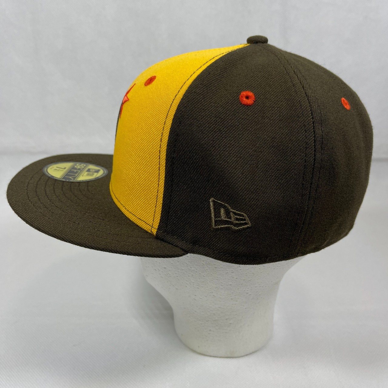 New Era 59Fifty San Diego Padres Washington Stars Walnut Yellow Green UV Fitted Hat 7.25