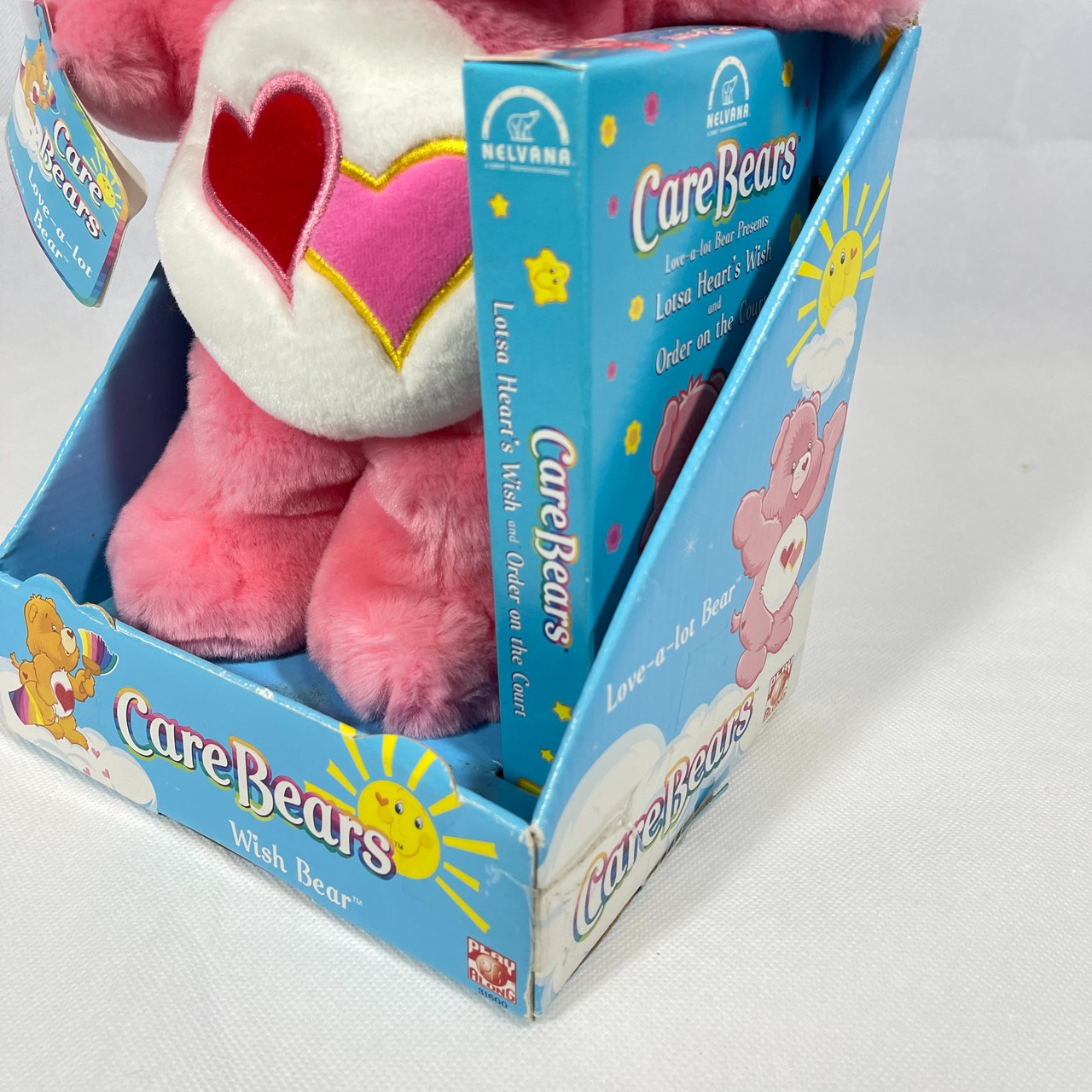 ケアベア Care Bears Love-a-lot Bear 2002 Play Along CARE BEARS LOVE-A-LOT BEAR Wish Bear ERROR