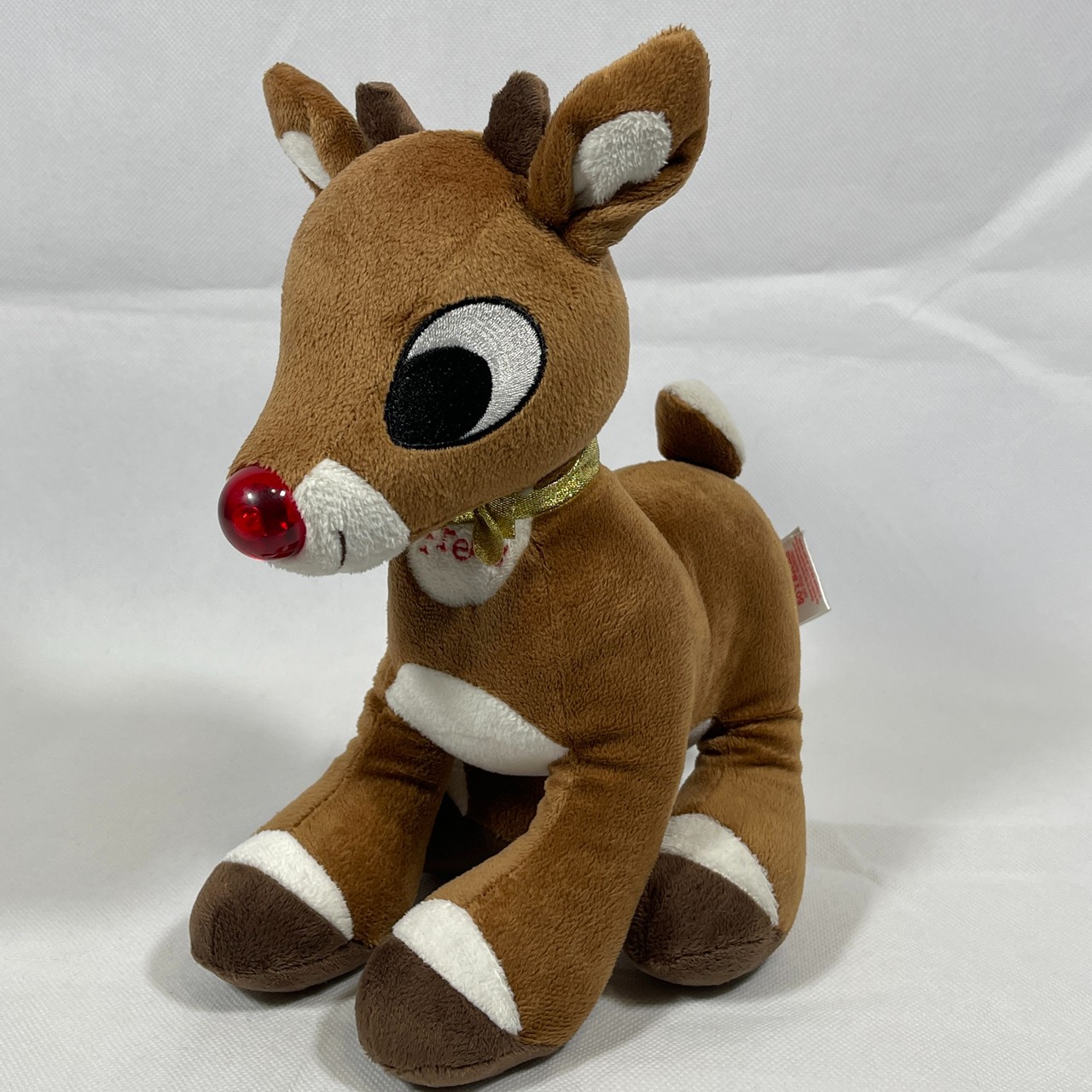Prestige Toys Rudolph The Red-Nosed Reindeer Light Up Nose Stuffed Animal Plush Toy