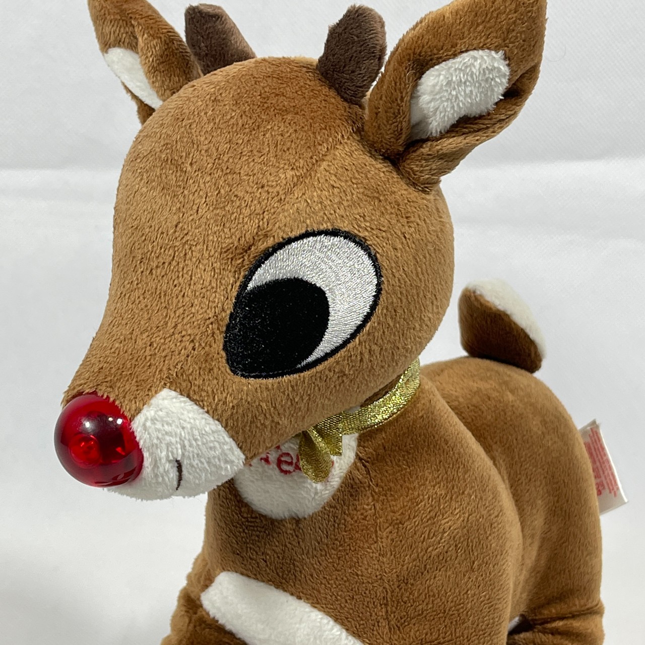 Prestige Toys Rudolph The Red-Nosed Reindeer Light Up Nose Stuffed Animal Plush Toy