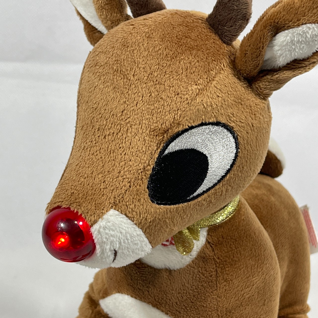 Prestige Toys Rudolph The Red-Nosed Reindeer Light Up Nose Stuffed Animal Plush Toy