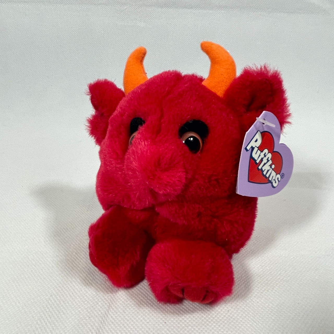 Vintage 1997 Puffkins Limited Edition Collection Red Devil Stuffed Plush Toy New With Tag