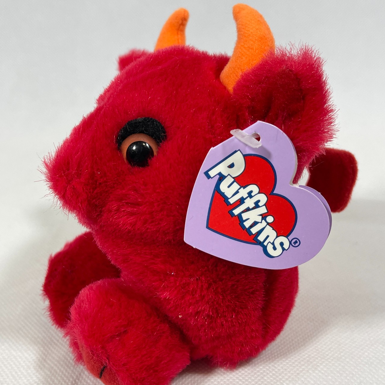 Vintage 1997 Puffkins Limited Edition Collection Red Devil Stuffed Plush Toy New With Tag