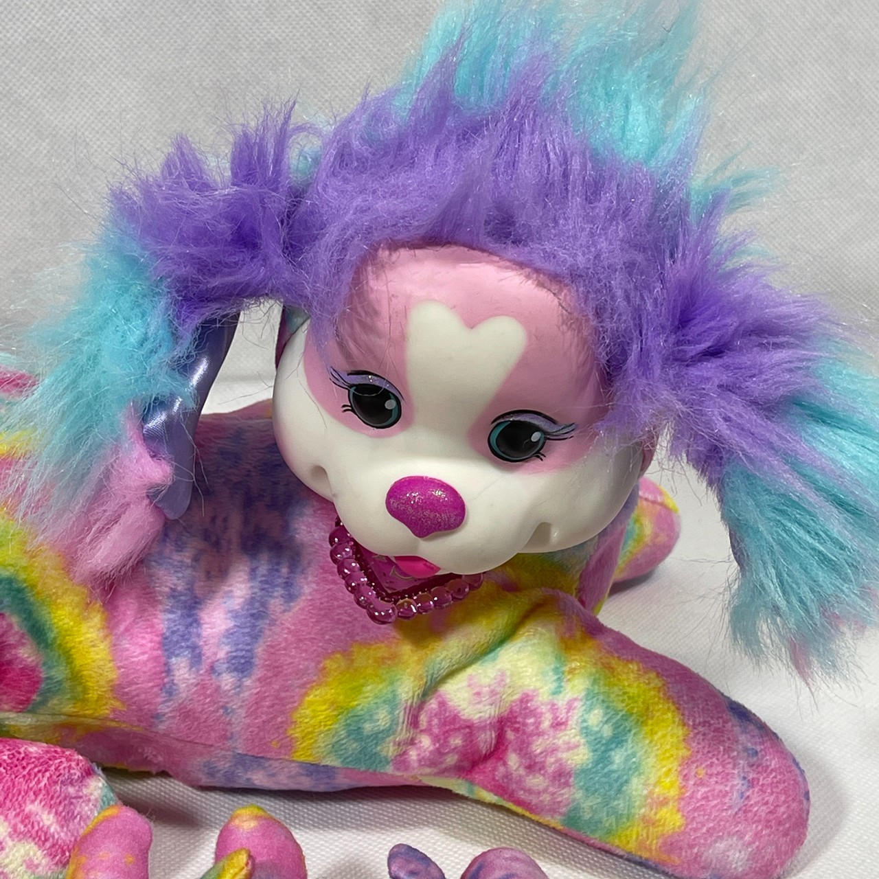 Just Play Puppy Surprise Tie-Dye Dog with 3 Puppies Stuffed Plush Animal Soft Toy