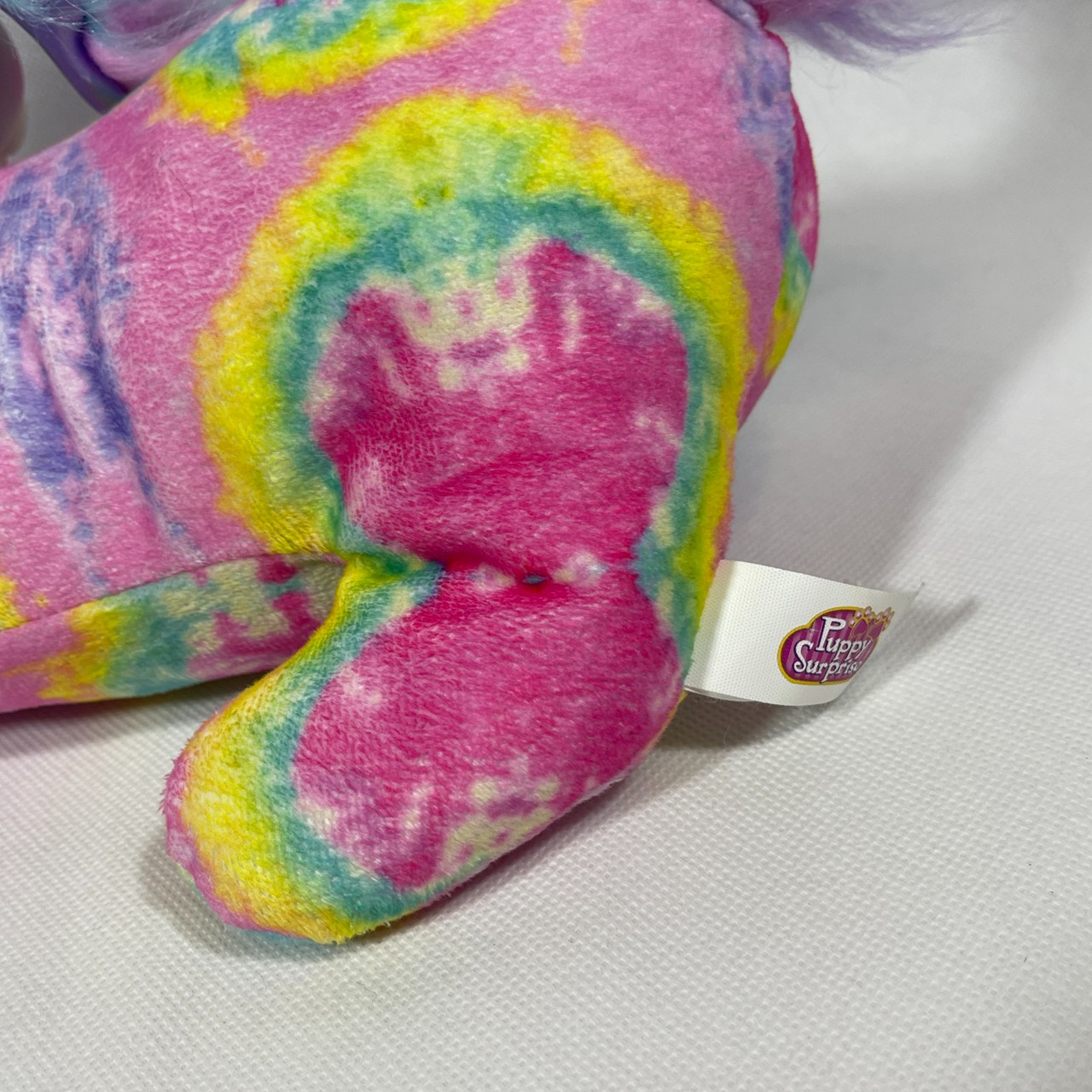 Just Play Puppy Surprise Tie-Dye Dog with 3 Puppies Stuffed Plush Animal Soft Toy