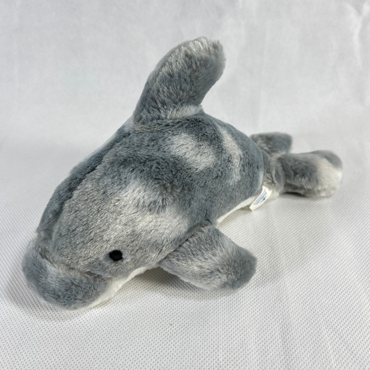 Sea World Gray White Dolphin Stuffed Plush Animal Soft Toy