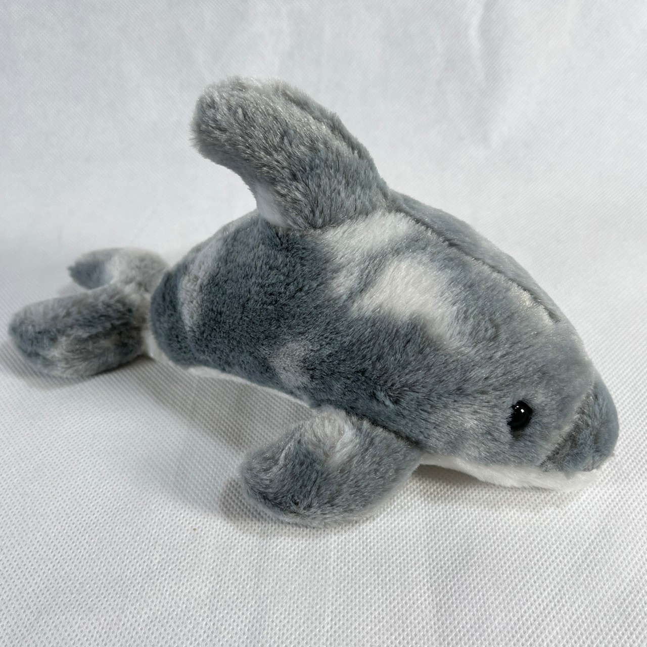 Sea World Gray White Dolphin Stuffed Plush Animal Soft Toy