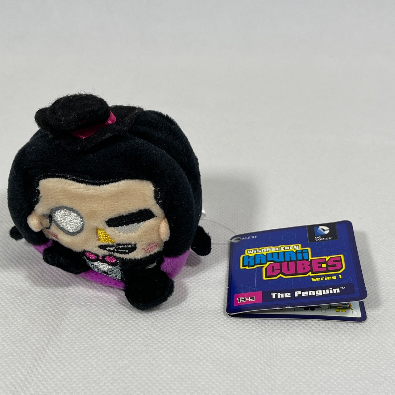 Wish Factory Kawaii Cubes Series 1 DC's The Penguin Stuffed Character Plush Toy New With Tag