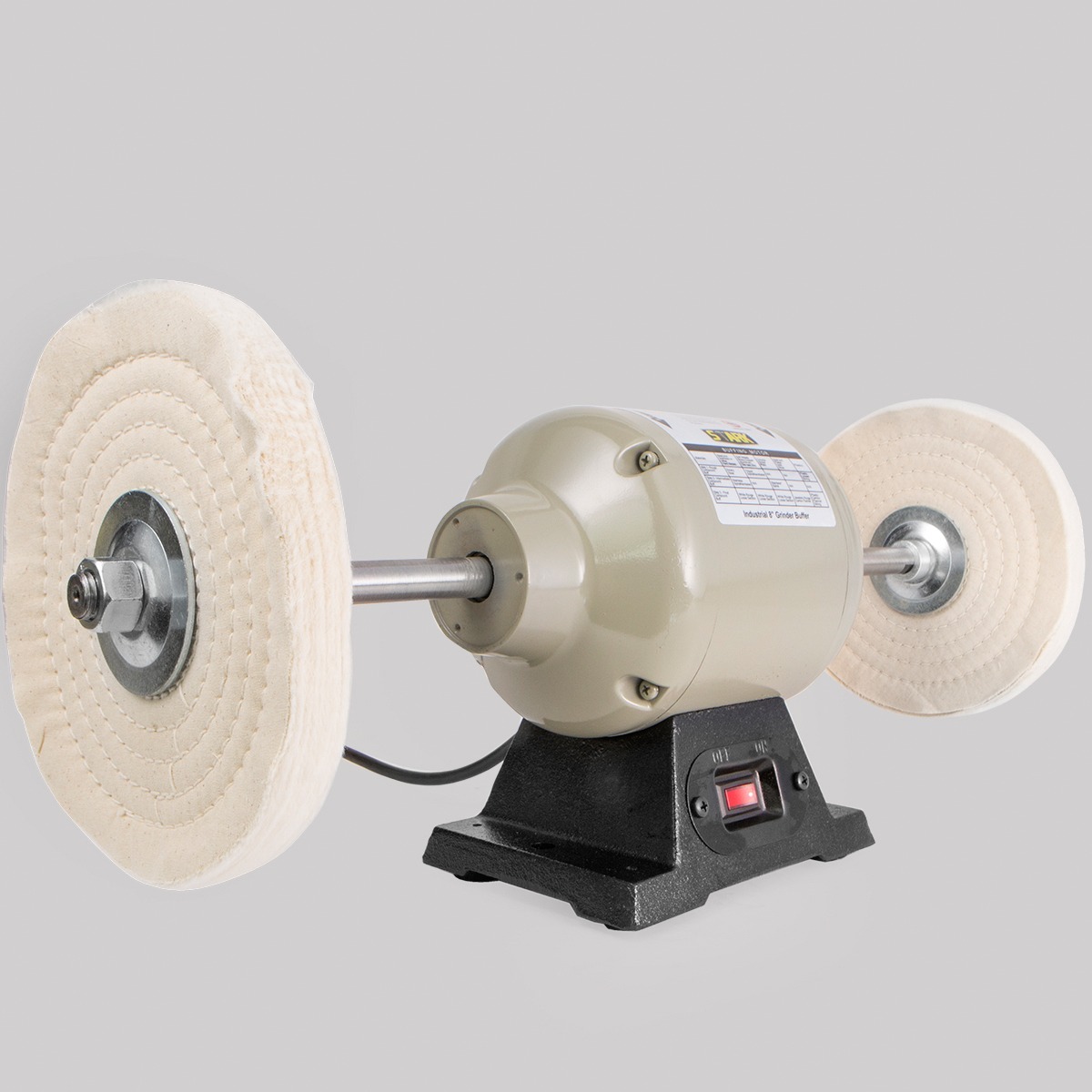 8" INCH ELECTRIC POWER BENCH TABLE TOP BUFFING MACHINE POLISHER BUFFER