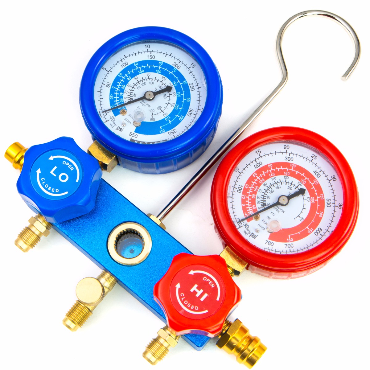 4CFM Vacuum Pump HVAC Refrigeration AC Manifold Gauge r134 r12 leak