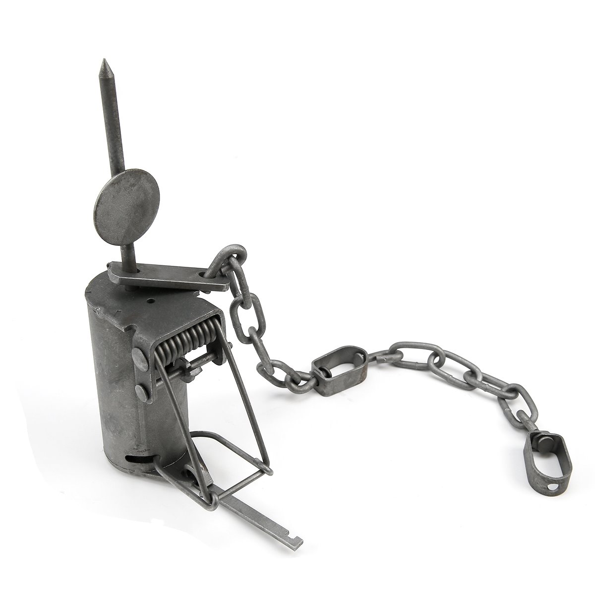 Pack 2 Hunting Coon Trap Traping Dog Leg Proof Raccoon Staking System 2