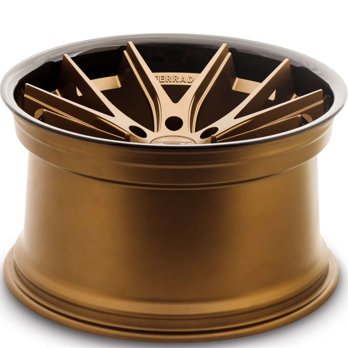 22x9 FERRADA FR2 BRONZE w/BLACK LIP CONCAVE WHEELS RIMS eBay