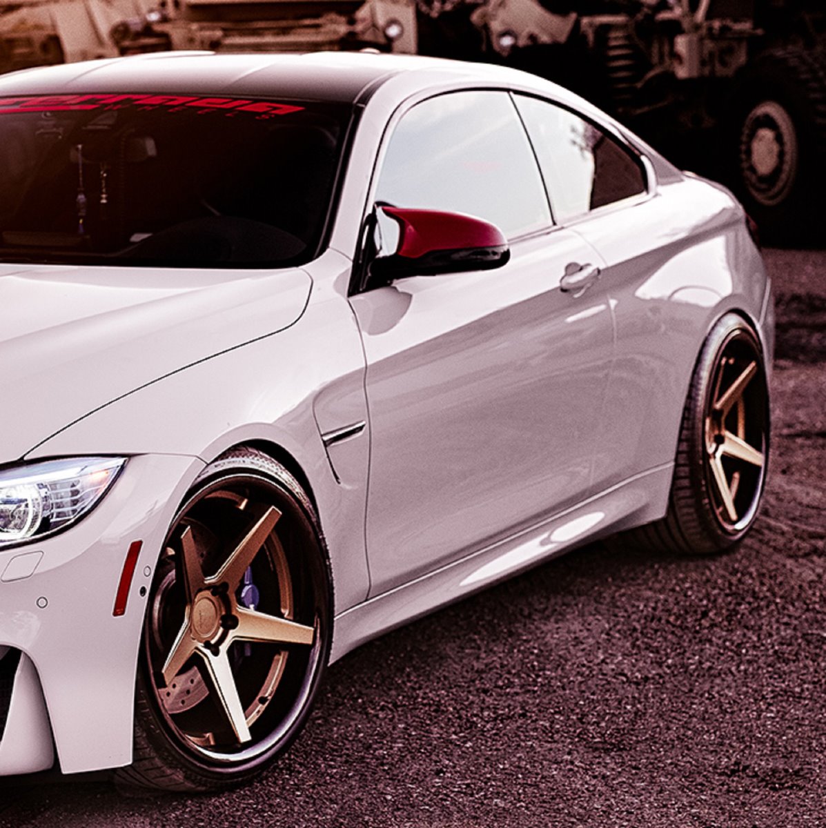 20" STAGGERED FERRADA FR3 20x9 20x10.5 BRONZE w/BLACK LIP CONCAVE