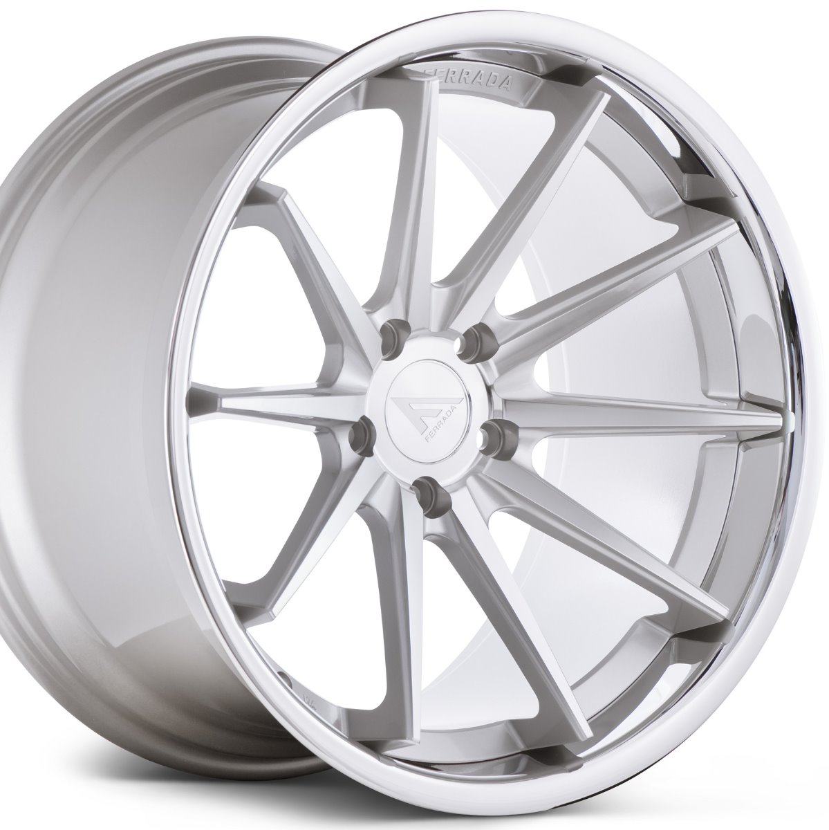 20x10.5 FERRADA FR4 SILVER w/ CHROME LIP CONCAVE WHEELS RIMS eBay
