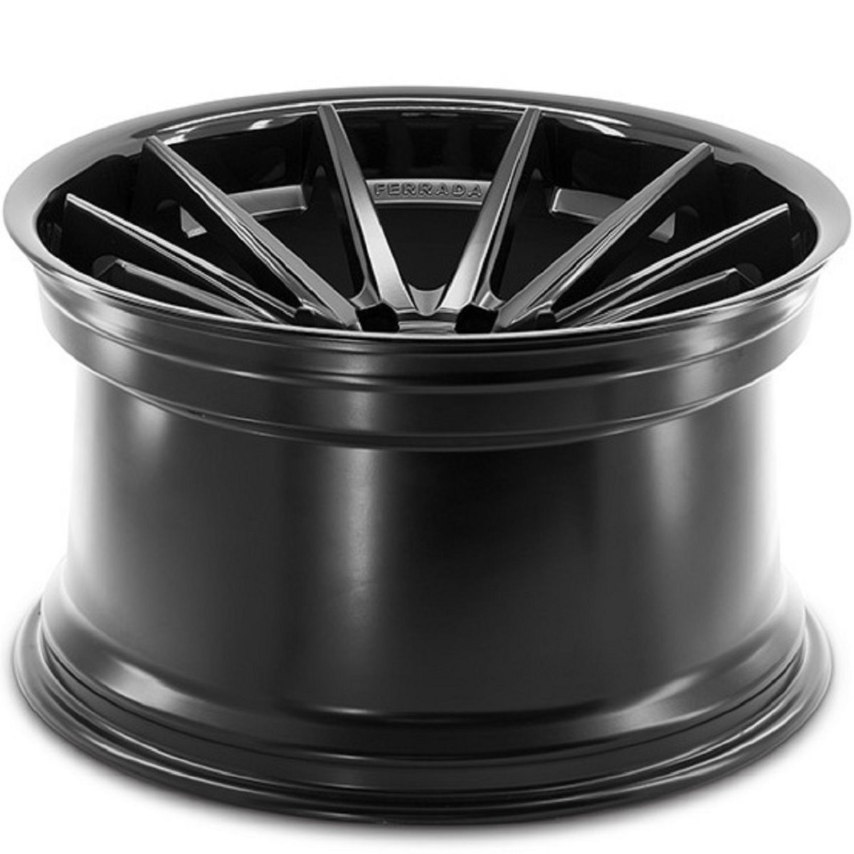 22x10.5 FERRADA FR4 BLACK CONCAVE WHEELS RIMS eBay