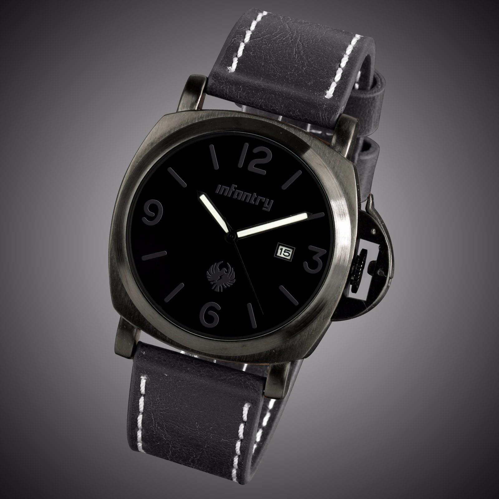 details about new infantry royale mens skeleton mechanical