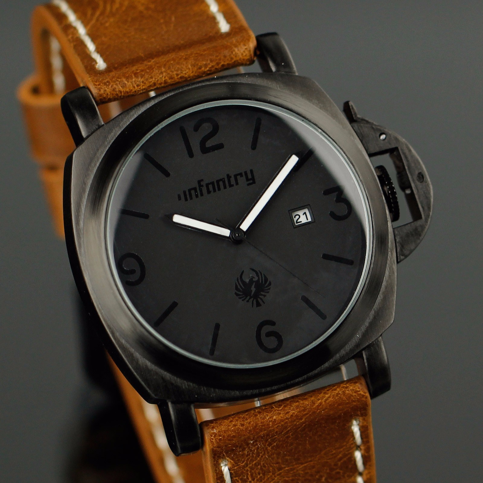 details about new infantry royale mens skeleton mechanical