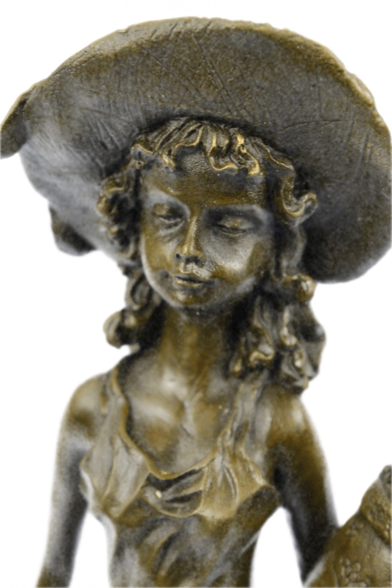 sculpture collectible bronze decor original patoue souther girl