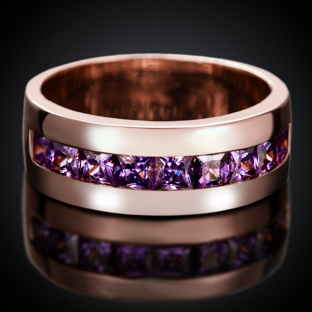 Rose Gold Engagement Rings In Engagement Rings | Purple - Foto 10
