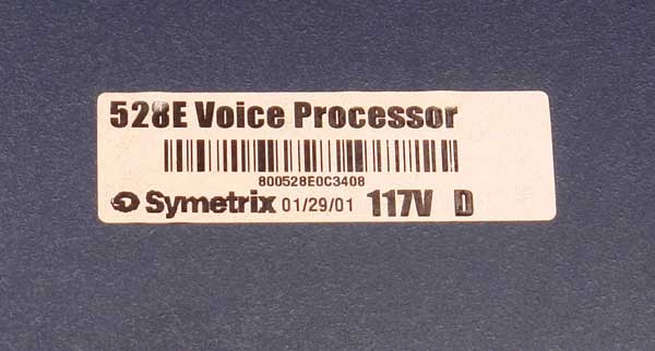 Symetrix 528E 　マイクプリアンプ　チャンネルストリップ MAIL-IN MODIFICATION SERVICE): Symetrix 528, 528E MIC PREAMP