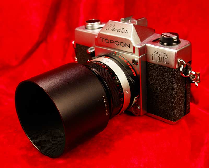 Mint Condition BESELER TOPCON AUTO 100 Camera + Rare BLACK f2.0