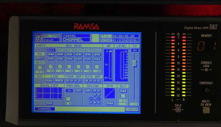 PANASONIC RAMSA WR-DA7 DIGITAL MIXING CONSOLE + 2 ADAT CARDS