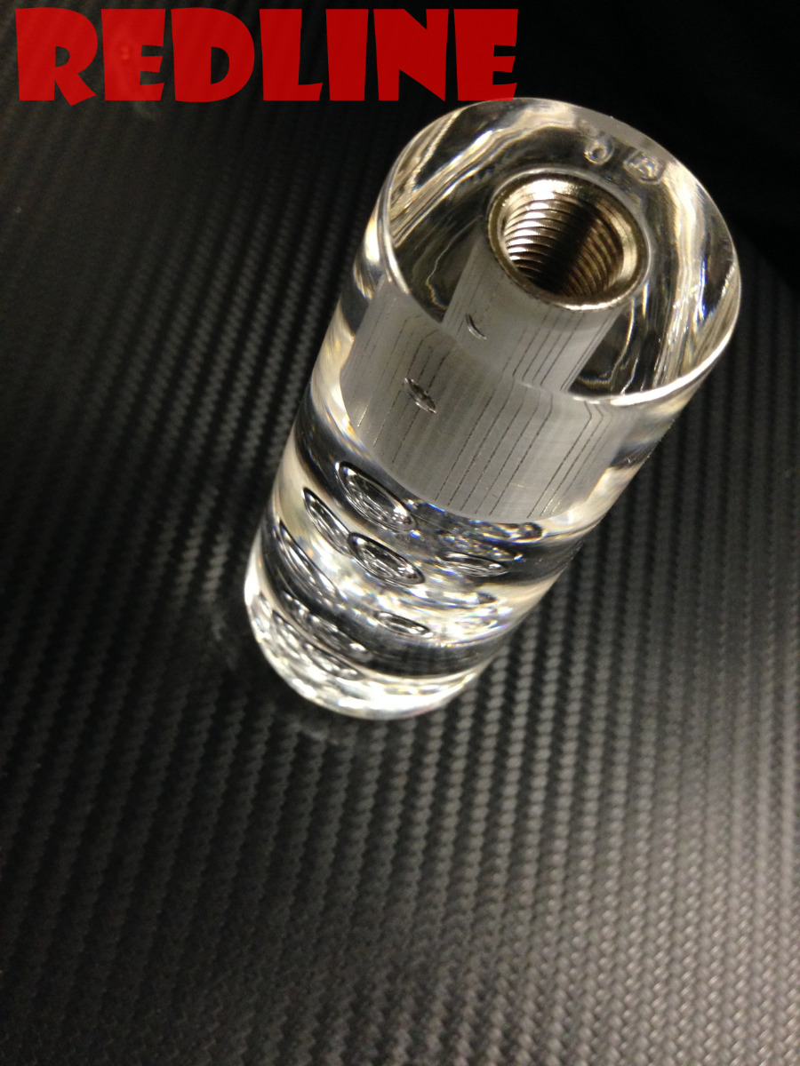 CRYSTAL BUBBLE SHIFT KNOB JDM VIP 4'' Round Gear Stick Shifter Drift