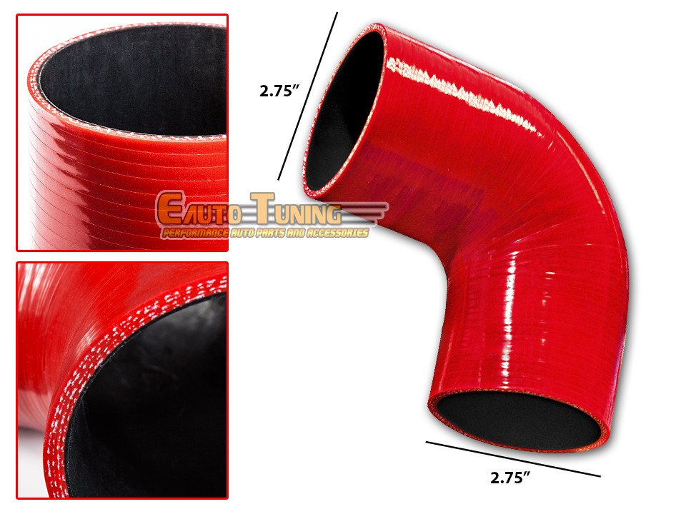 3/" To 2.75/" Silicone Hose//Intake//Intercooler Pipe Coupler RED For Chevrolet