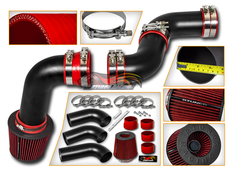 BCP RED 1999-2007 GMC Sierra 1500 Classic 4.3L V6 Cold Air Intake Kit