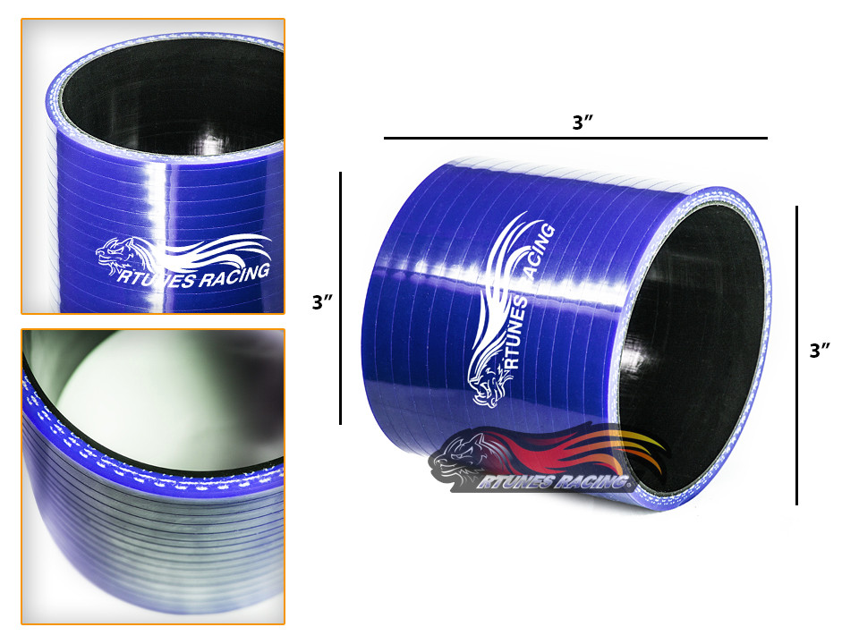 3.5/" To 3/" Silicone Hose//Intake//Intercooler Pipe Coupler BLUE For Mazda//Honda