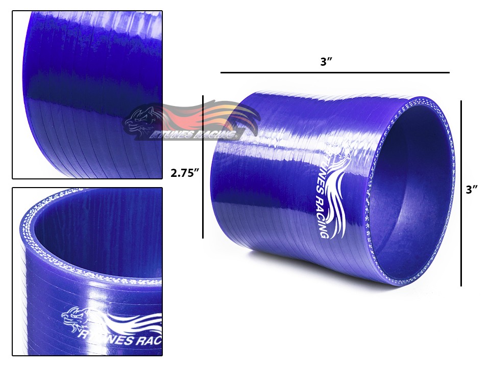 3/" To 2.75/" Silicone Hose//Intake//Intercooler Pipe Coupler BLUE For Cadillac