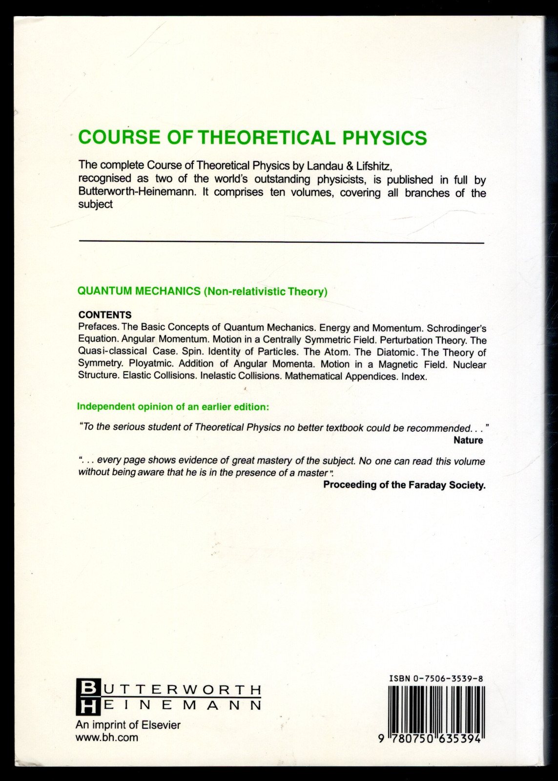 Quantum Mechanics: Non-Relativistic Theory - Volume 3 of Course of  Theoretical P, image size:1143x1599