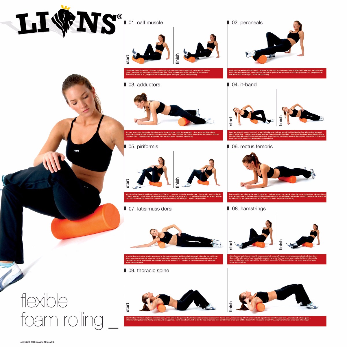 Soft Core Abs Foam Roller For Massage Yoga Pilates Rehab Crossfit