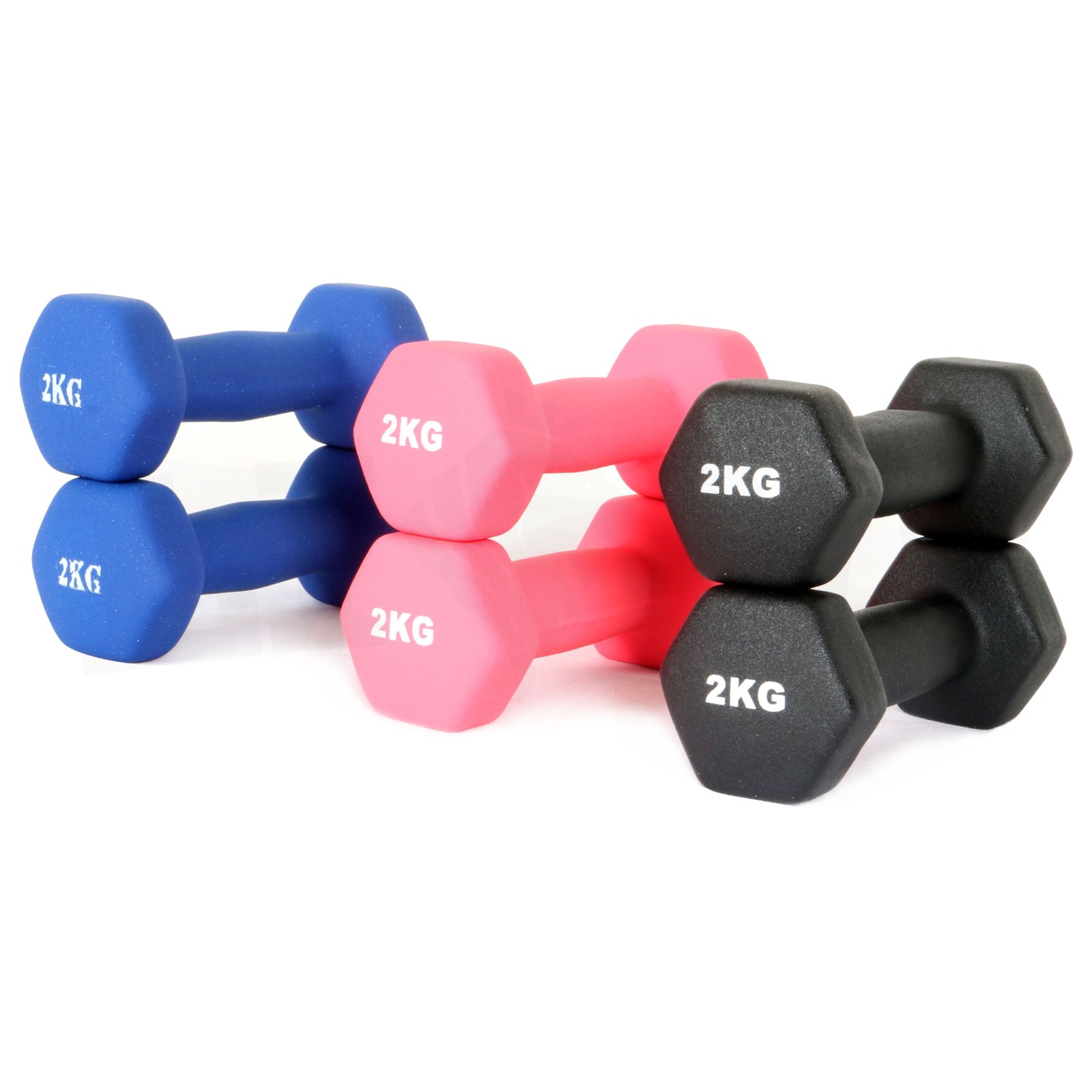 Néoprène Main Poids Haltères Set 4 kg 6 kg Fitness Exercice Entraînement Femme
